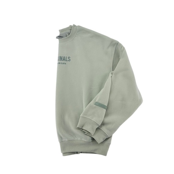 Originals Brooklyn Cloth Logo Crewneck Sweatshirt Sage Green NWT M - Picture 5 of 13